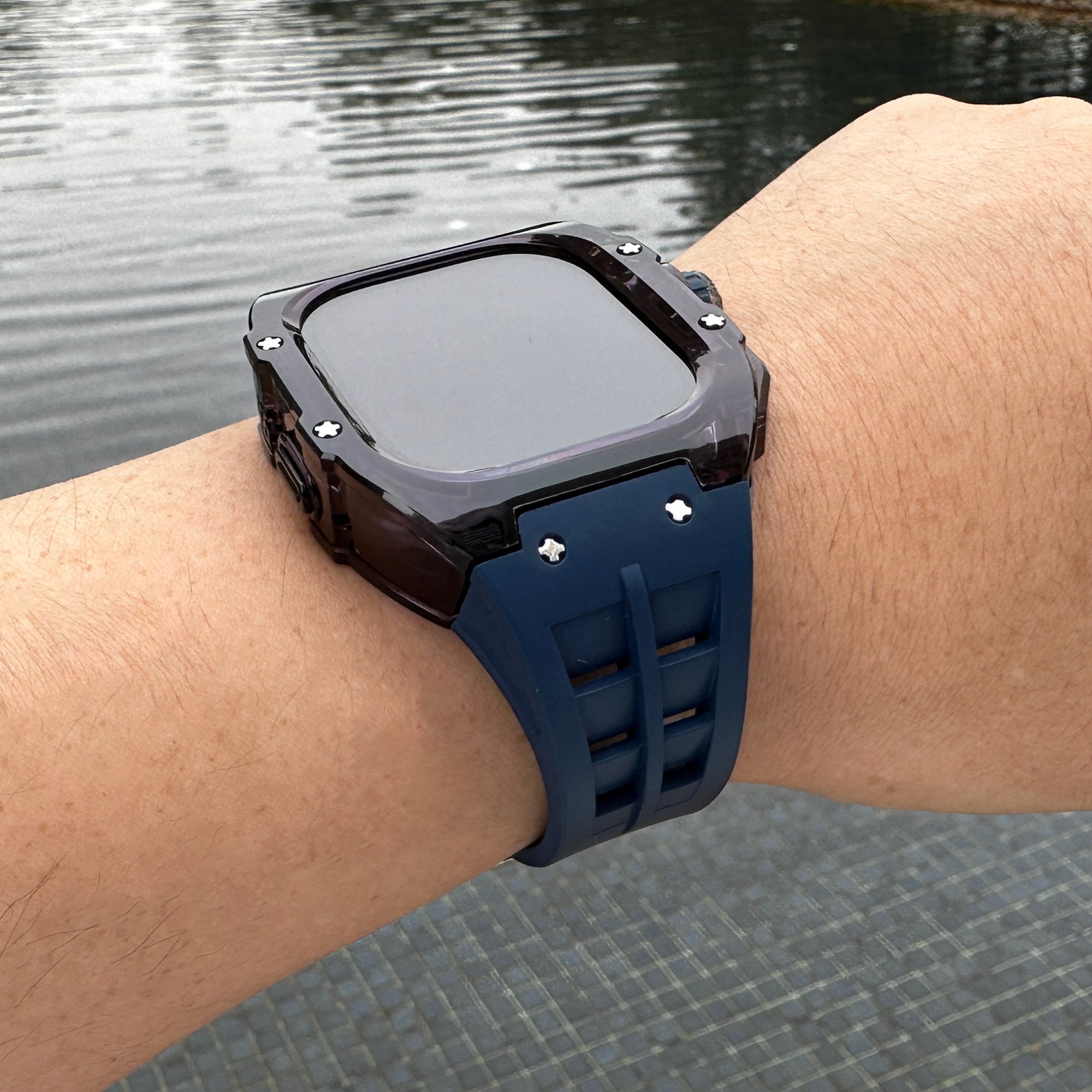 Catalyst Étui étanche pour Montre Apple Watch séries 4 44mm avec Bracelet  en Silicone Souple de qualité supérieure, résistant aux Chocs et aux