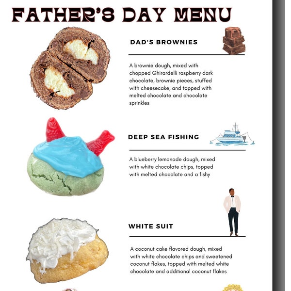 Father's Day Cookie Recipes Bundle | Gourmet Cookies | Homemade Big Gourmet Cookie Recipes | Homemade Cookie Recipes | Cookie Recipes