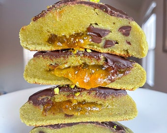 Pistachio Matcha with Fig Jam Filling Cookie Recipe