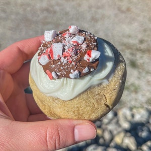 White Chocolate Peppermint Mocha Cookie Recipe | Gourmet Stuffed Cookie Recipes | Courtney&#39;s Cookies and Creations Recipes