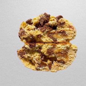 Gourmet Chocolate and Peanut Butter Chip Cookie Recipe | Homemade Recipes | Bakery Recipes | Stuffed Cookie Recipe | Cookie Recipe | Dessert