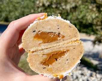 White Chocolate Coconut, Caramel, and Coffee Cookie Recipe | Gourmet Stuffed Cookie Recipes | Homemade Dessert Recipes |