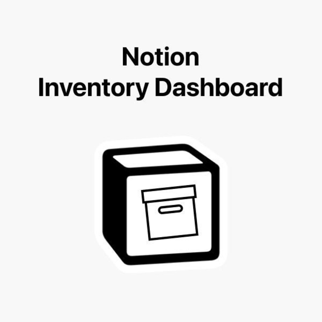Notion Inventory Management Dashboard Inventory Manager Etsy