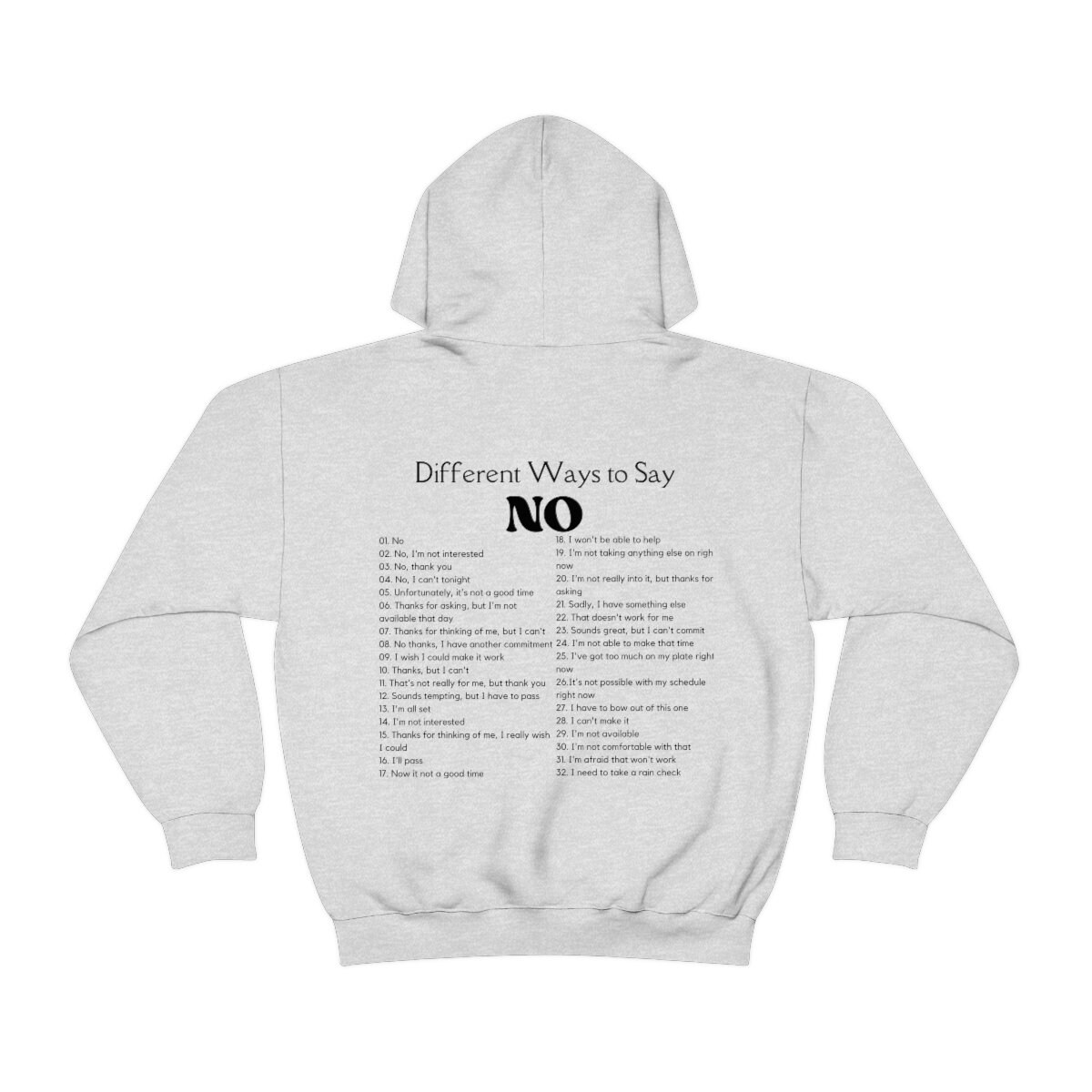 Different Ways to Say No Hoodie, Trendy Hoodie, Tumblr Hoodie