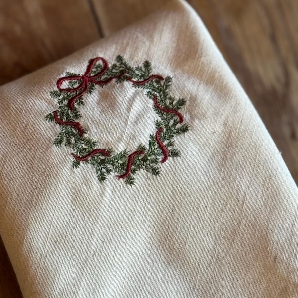 HEIRLOOM CHRISTMAS NAPKINS, Custom quantities and customizations available!