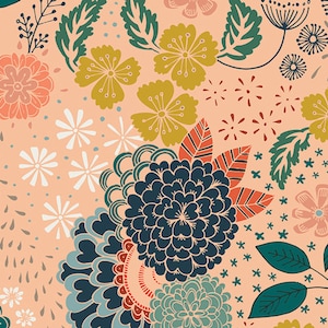 What Awaits Above, Fleet and Flourish Collection by Maureen Cracknell, Art Gallery Fabrics, 100 % Quilting\Sewing Cotton