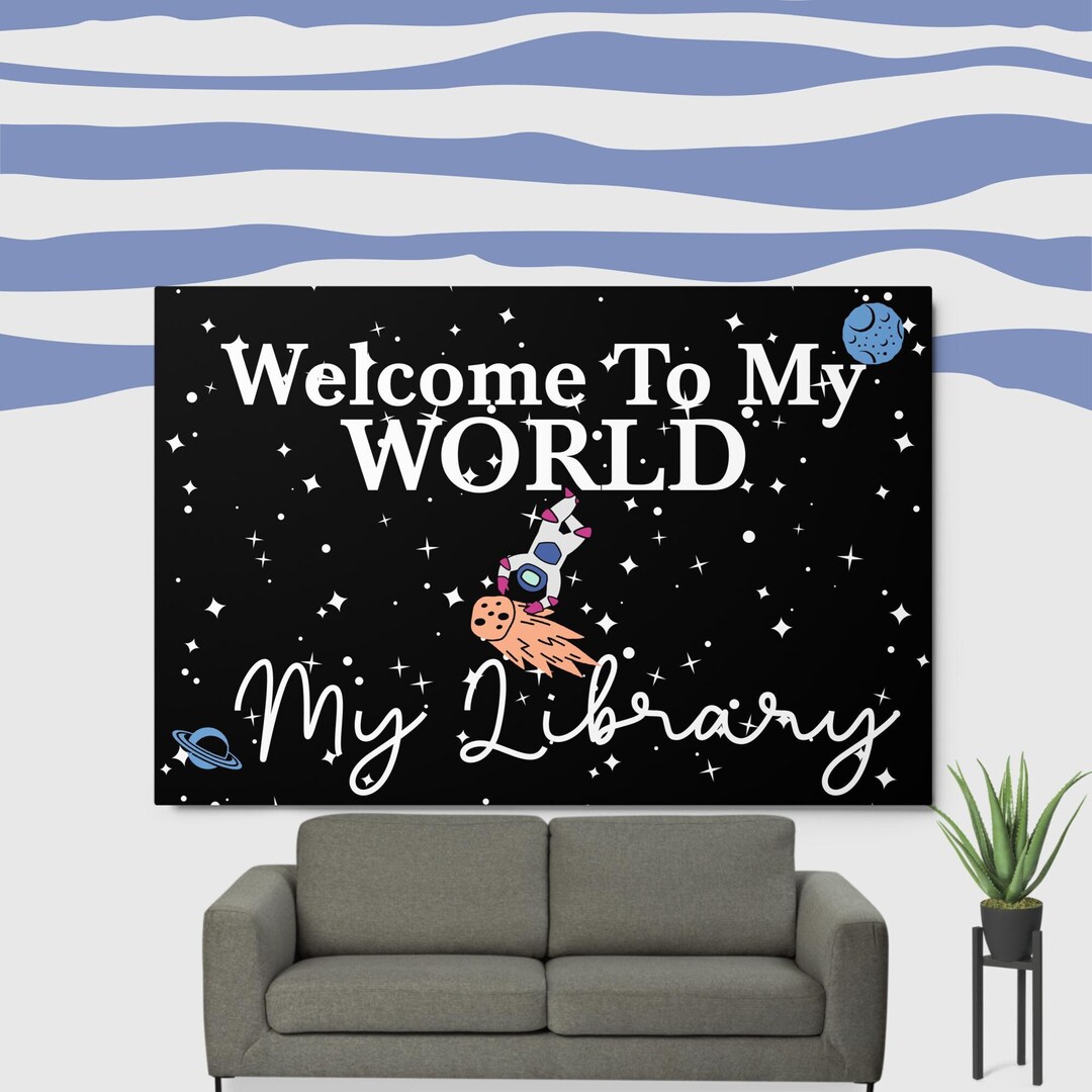 Reading Corner Decor Classroom, Library Wall Decoration, Astronaut