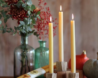 100% Pure Beeswax STANDARD Tapers | Pure Beeswax Taper Candles | Handcrafted Taper Candle | Spring | Easter | Mother's Day