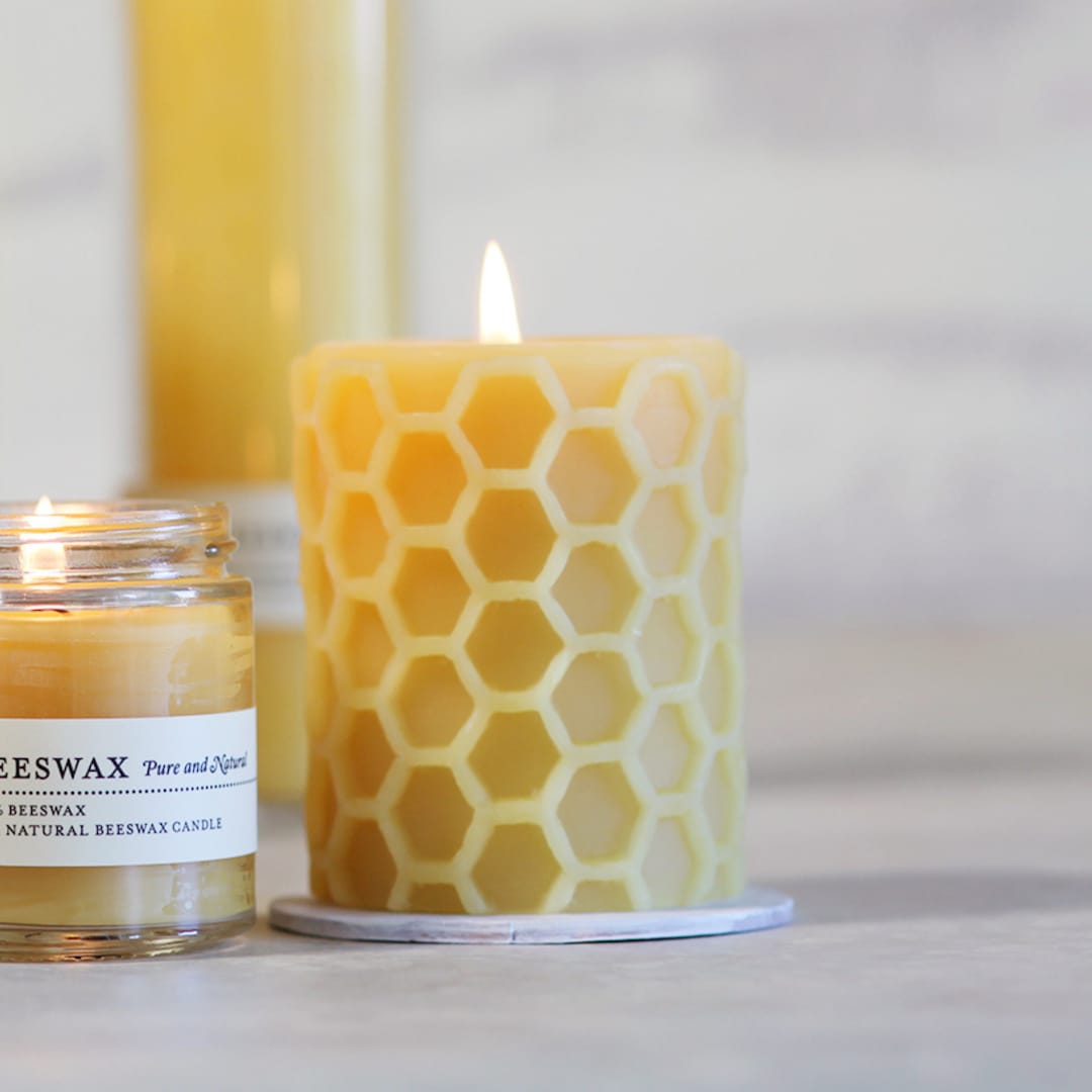 Beeswax Pillar Candle Pillar Candle Pillars Modern