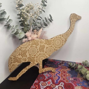 Indigenous Emu Wall Art | Totem | Australia Animals | Daycare Schools Play rooms | Aboriginal | Torres strait island