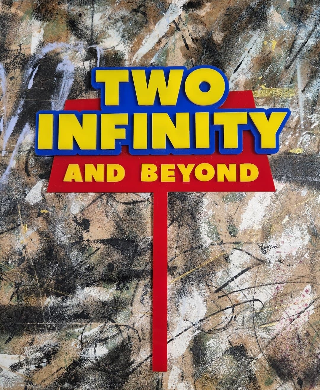 Two Infinity and Beyond Cake Topper Acrylic Cake Topper - Etsy