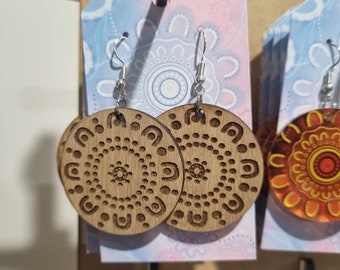 Pendientes indígenas aborígenes / Isla del Estrecho de Torres / Hipoalergénicos / Pendientes Naidoc / Profesor / ATSI