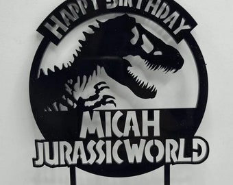 Jurassic world cake topper | acrylic cake topper | Jurassic park | Dino | Dinosaur | Birthday