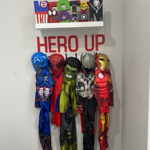 HERO UP Wall Art | Superhero Rooms | Dress up corner