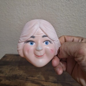 60s-70s  Mrs. Santa Doll Face Mask