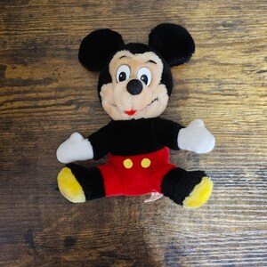 1980's Vintage Disneyland Walt Disney World Mickey Mouse 8" Plush image 8