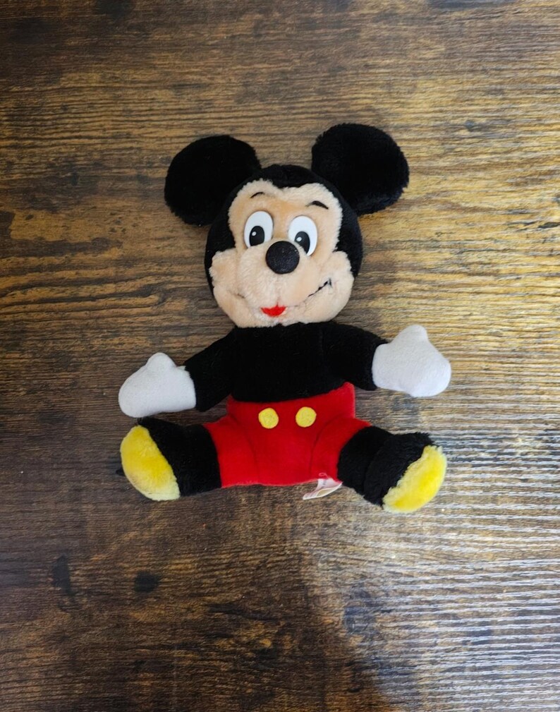 1980's Vintage Disneyland Walt Disney World Mickey Mouse 8" Plush image 8