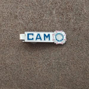 1960s Veterans of Foreign Wars (VFW) Silver Tone Tie Bar/Tie Clip afbeelding 7