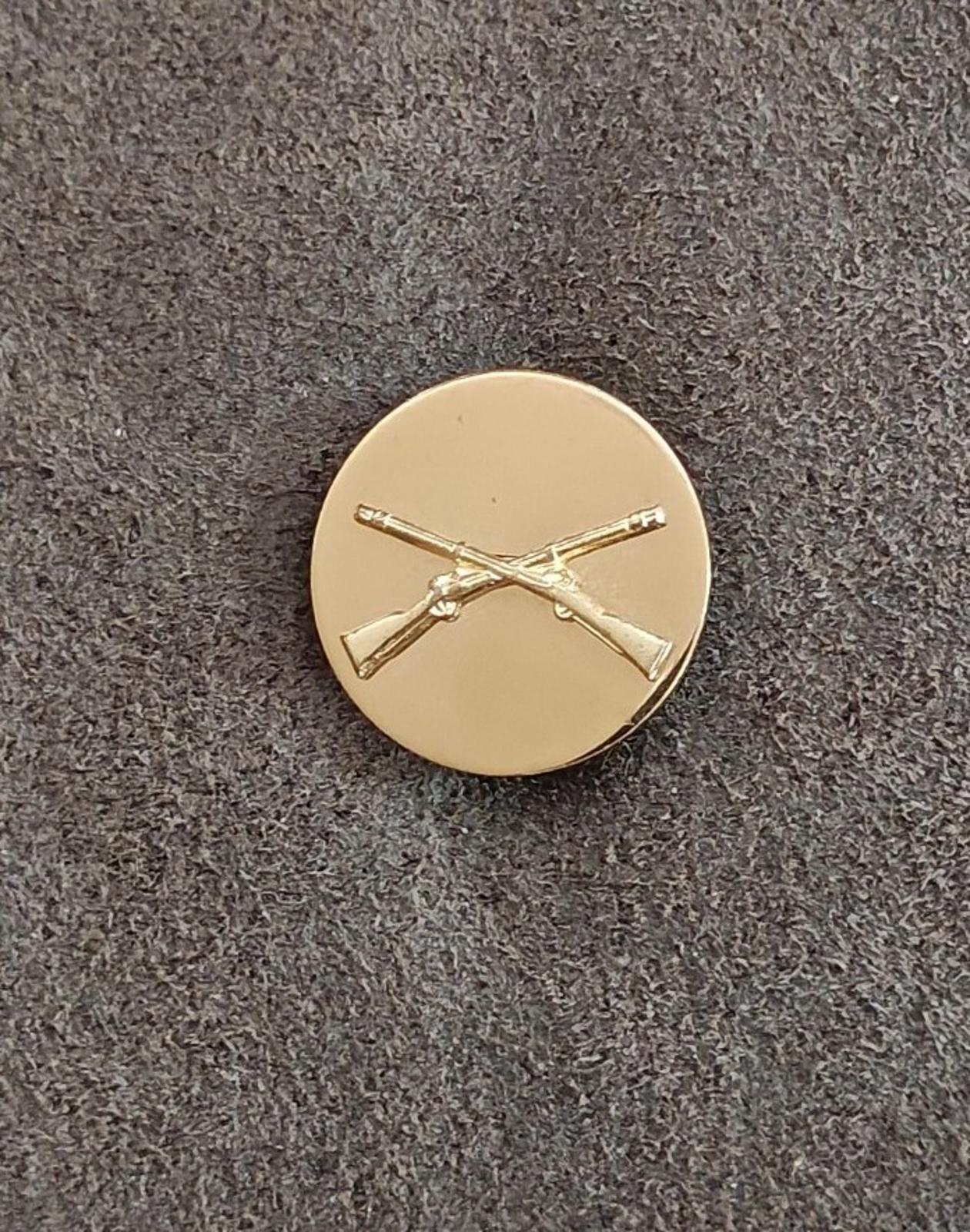 1940's WW II US Infantry Crossed Rifles Brass Pin - Etsy