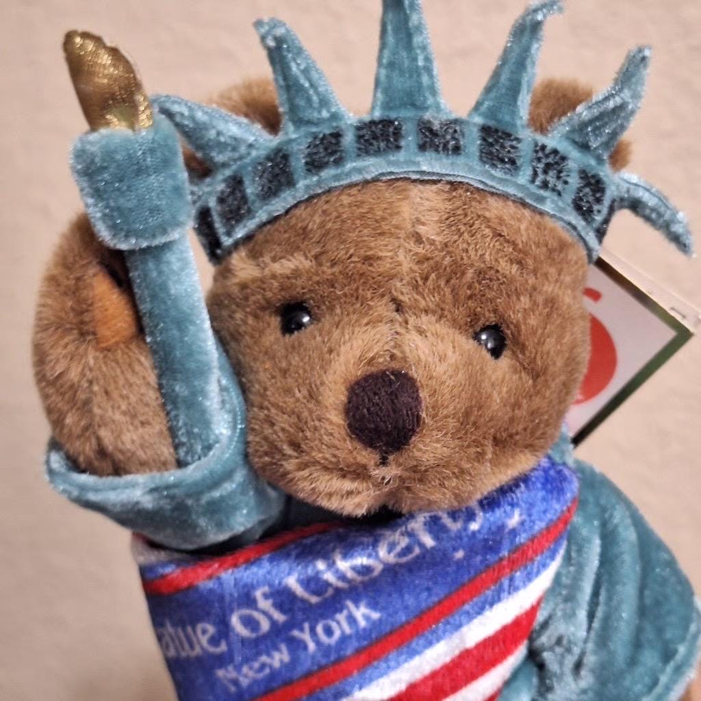 1997 New York City Statue of Liberty Teddy Bear Plush - Etsy