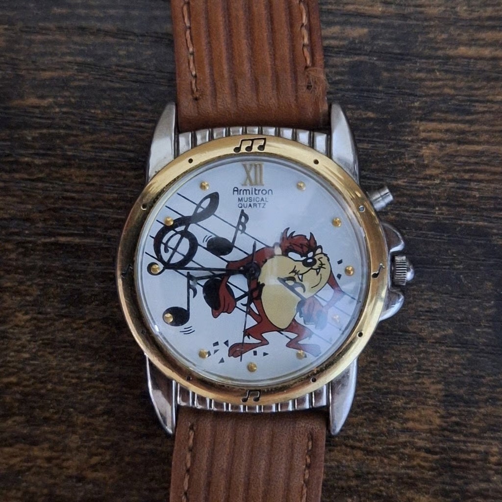 TASMANIAN DEVIL 1994 Armitron Watch Warner Brothers RARE Vintage 1994 Armitron Warner Bros TAZ Tasmanian Devil  main image 4