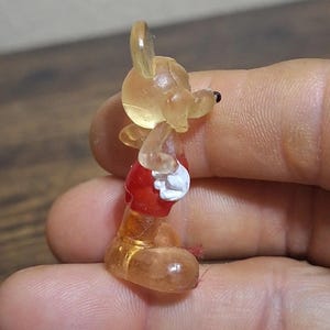 1970’s Rare Mickey Mouse Clear Lucite Acrylic Resin Figurine bild 3