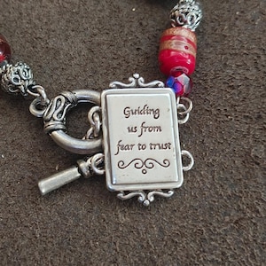 1990s Retired Brighton Silver Plate Portrait Link Bracelet (Peace & Joy Series) image 9