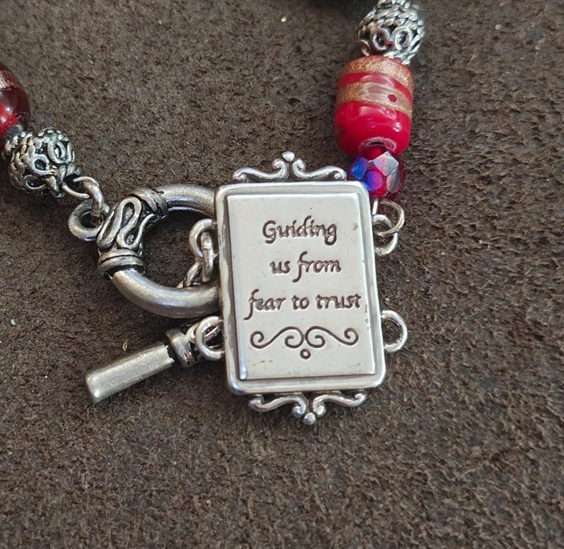 1990s Retired Brighton Silver Plate Portrait Link Bracelet (Peace & Joy Series) image 9