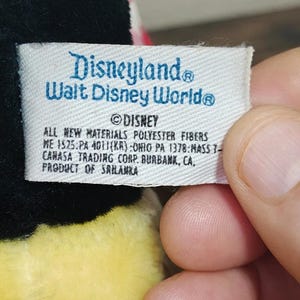 1980's/90's Disneyland Minnie Mouse Plush imagem 8