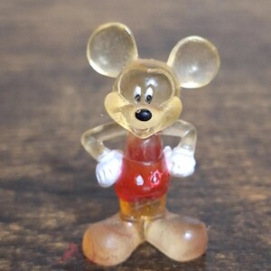 1970’s Rare Mickey Mouse Clear Lucite Acrylic Resin Figurine bild 4