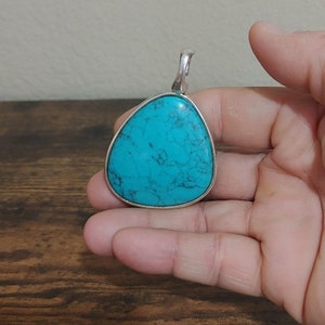 Turquoise Cabo Pendant, Enhancer With Magnetic Closure
