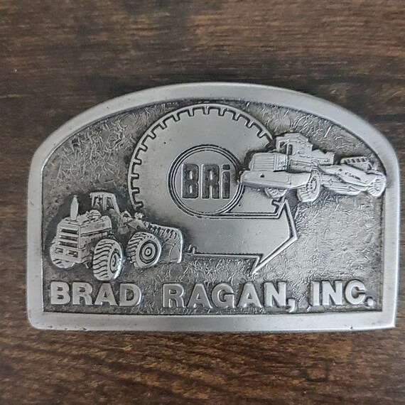 Vintage BRAD RAGAN, Inc. BRI Equipment Belt Buckle - image 3