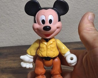 1980’s Walt Disney Arco Mickey Mouse Rubber Figurine