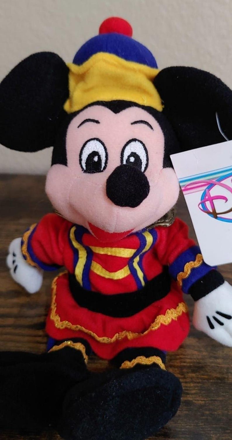 Muñeco de peluche de 23 cm de Mickey Mouse Cascanueces, años 90 imagen 2