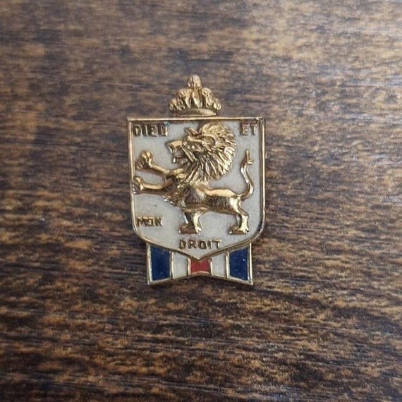 1940s WWII Dieu Et Mon Droit British War Relief Socie… - Gem
