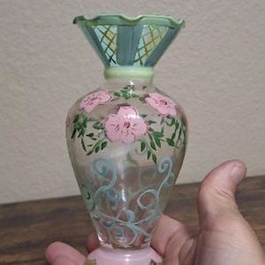 Handpainted Tracy Porter Floral Bud Vase
