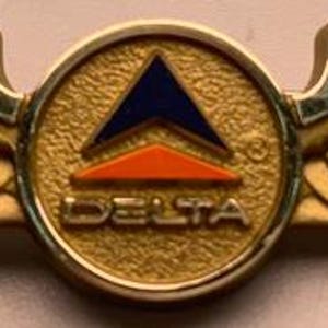 1970s Delta Airlines Junior Pilot Wings Pin