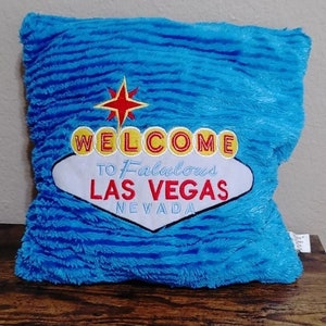 Retro Las Vegas Nevada Vintage 80s 70s Souvenir' Throw Pillow Cover 18” x  18”