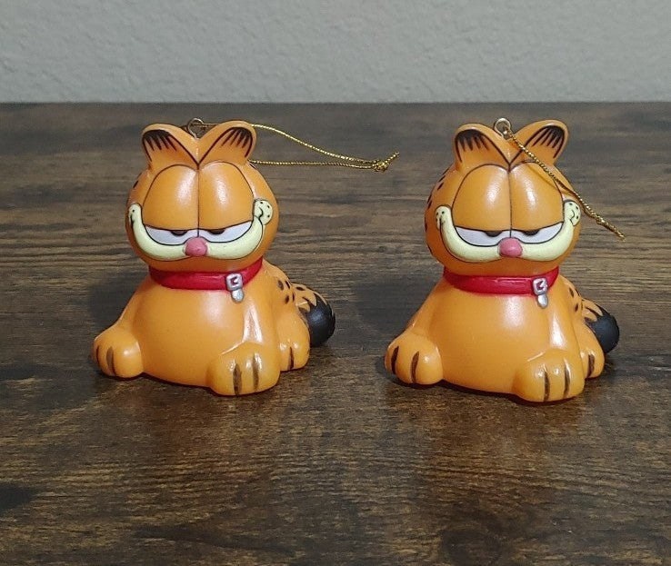 「ENESCO」ガーフィールド　ヴィンテージ　タイル　スタンド 1983年 ENESCO USA ヴィンテージ ガーフィールド タイル×ウッド