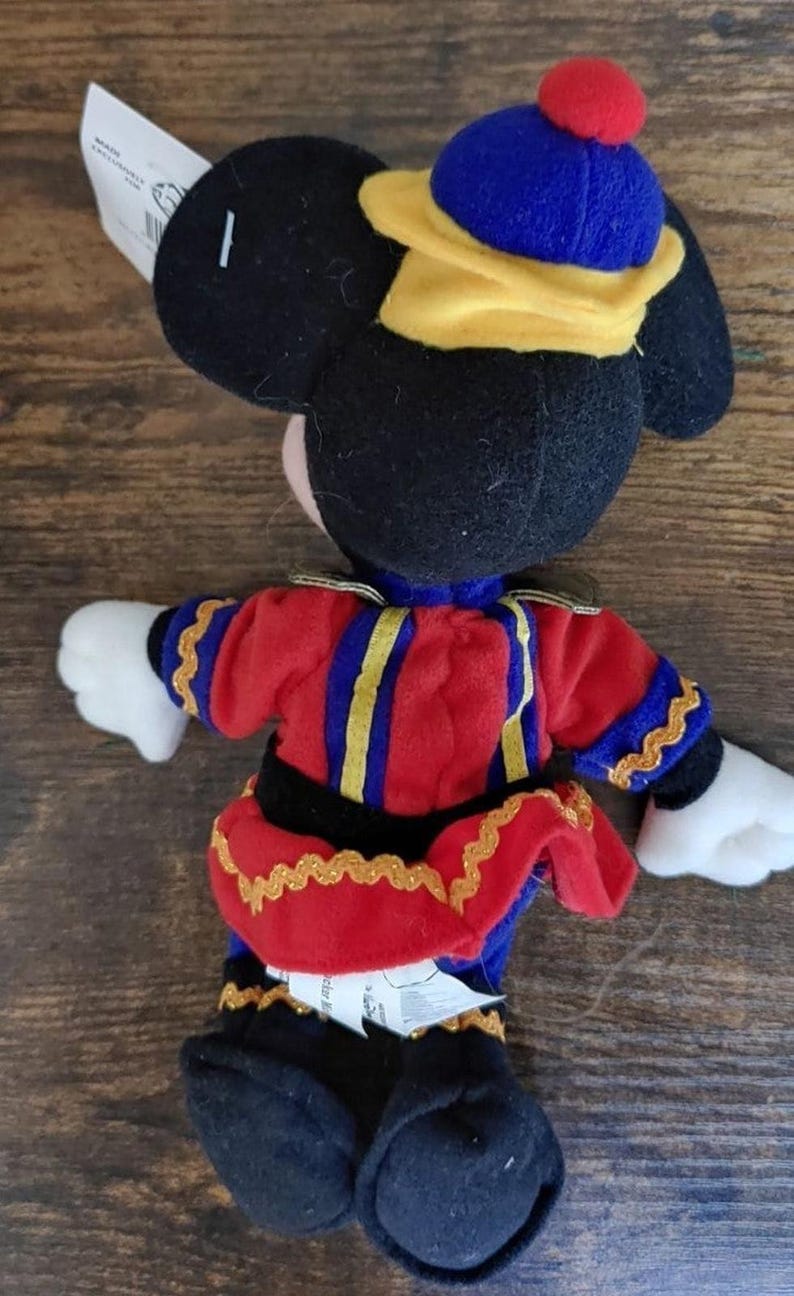 Muñeco de peluche de 23 cm de Mickey Mouse Cascanueces, años 90 imagen 8
