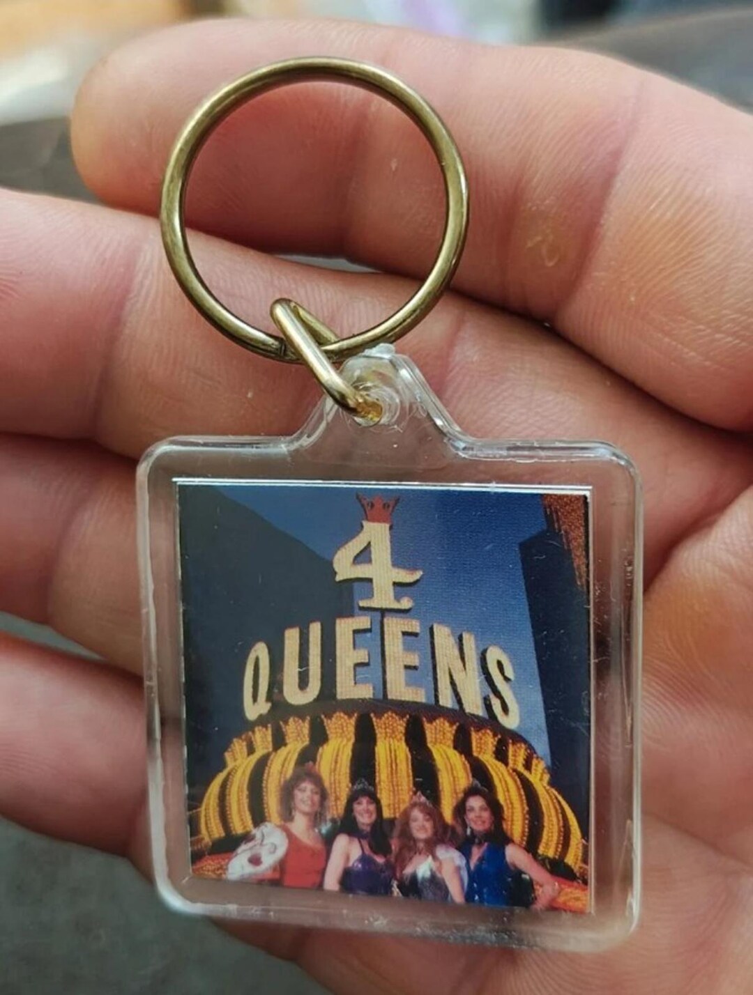1990s Vintage Four Queens Hotel Casino Downtown Las Vegas Hard Plastic ...
