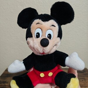1980's Vintage Disneyland Walt Disney World Mickey Mouse 8" Plush image 2