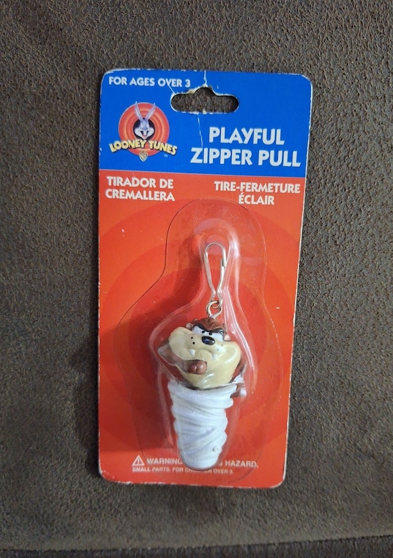 1998 Looney Tunes Taz Playfull Zipper Pull