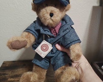 Oso de peluche "Dixon" de la colección Guerra Civil de Boyds Bears, edición limitada de principios de la década de 2000. Raro.