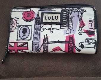 LuLu Guinness London Zip Around Clutch Wallet