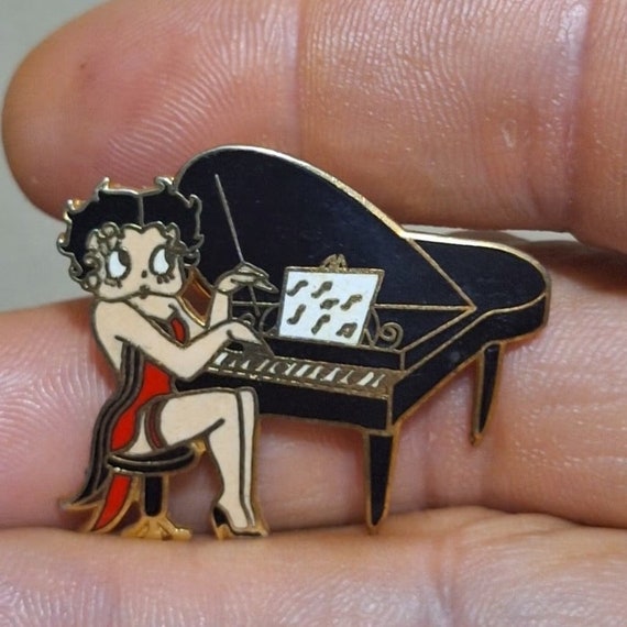 80s Betty Boop Piano Enamel Pin