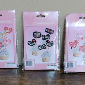 Valentines Heart Paper Straws