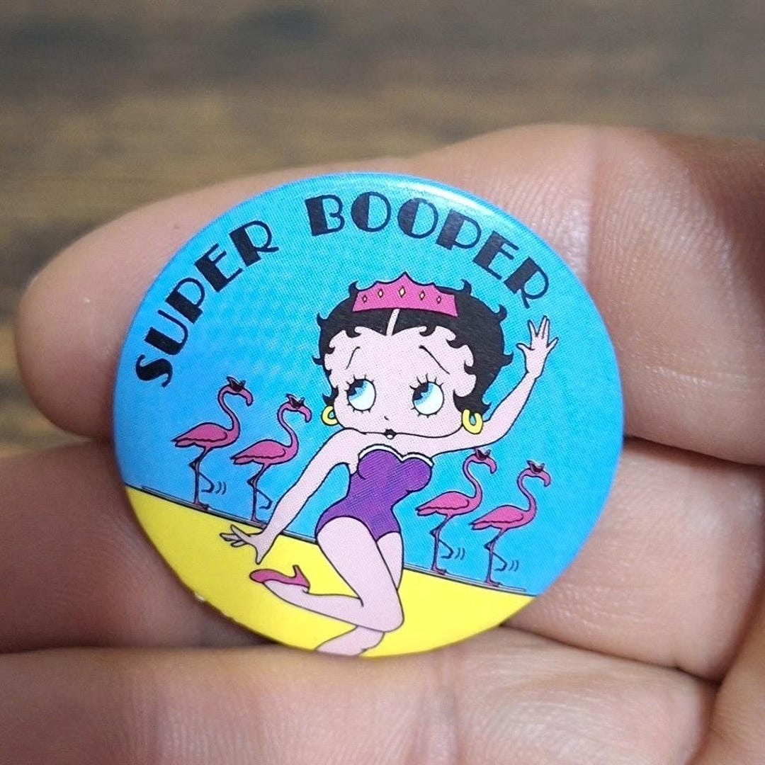 1986 Betty Boop Button Pin - Etsy