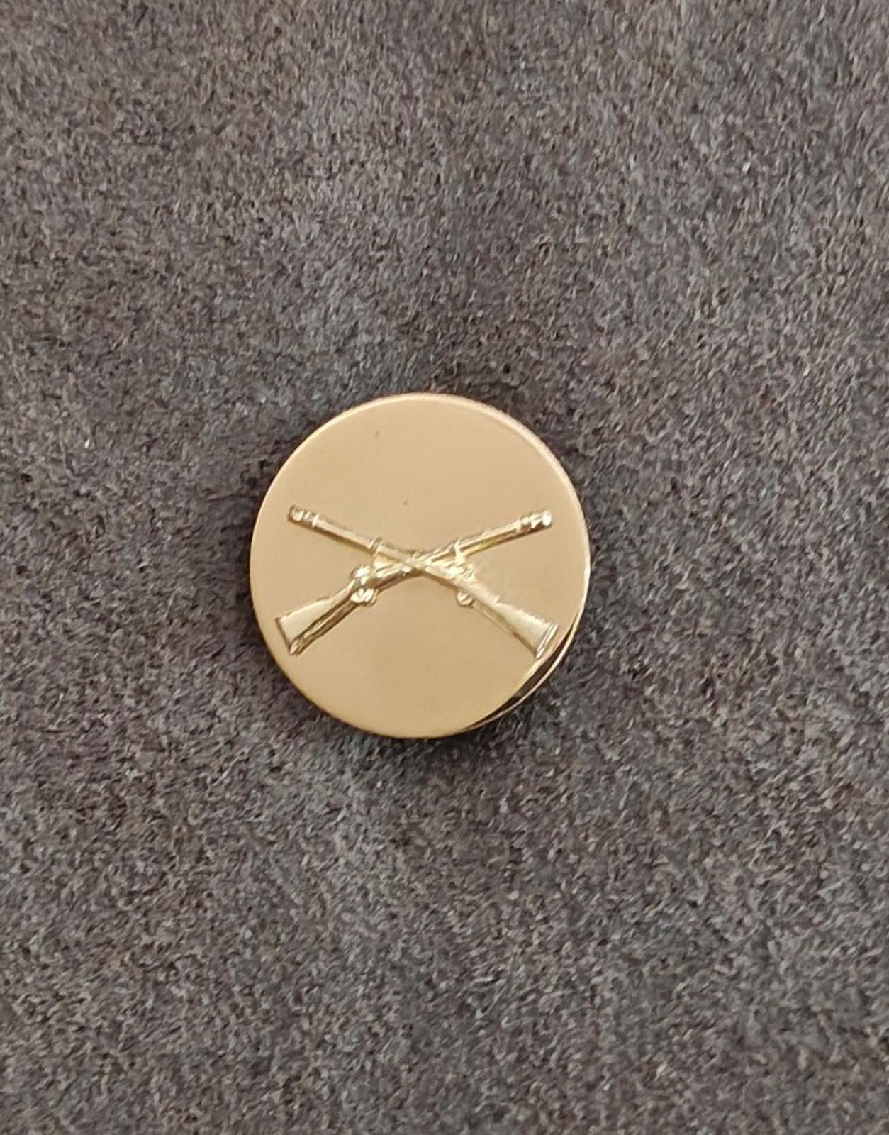 1940's WW II US Infantry Crossed Rifles Brass Pin - Etsy