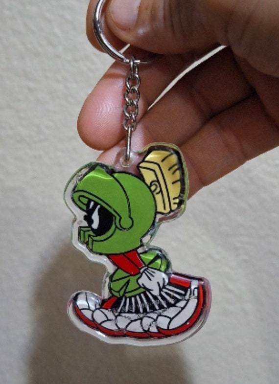 1995 Looney Tunes Marvin The Martian Clear Plastic